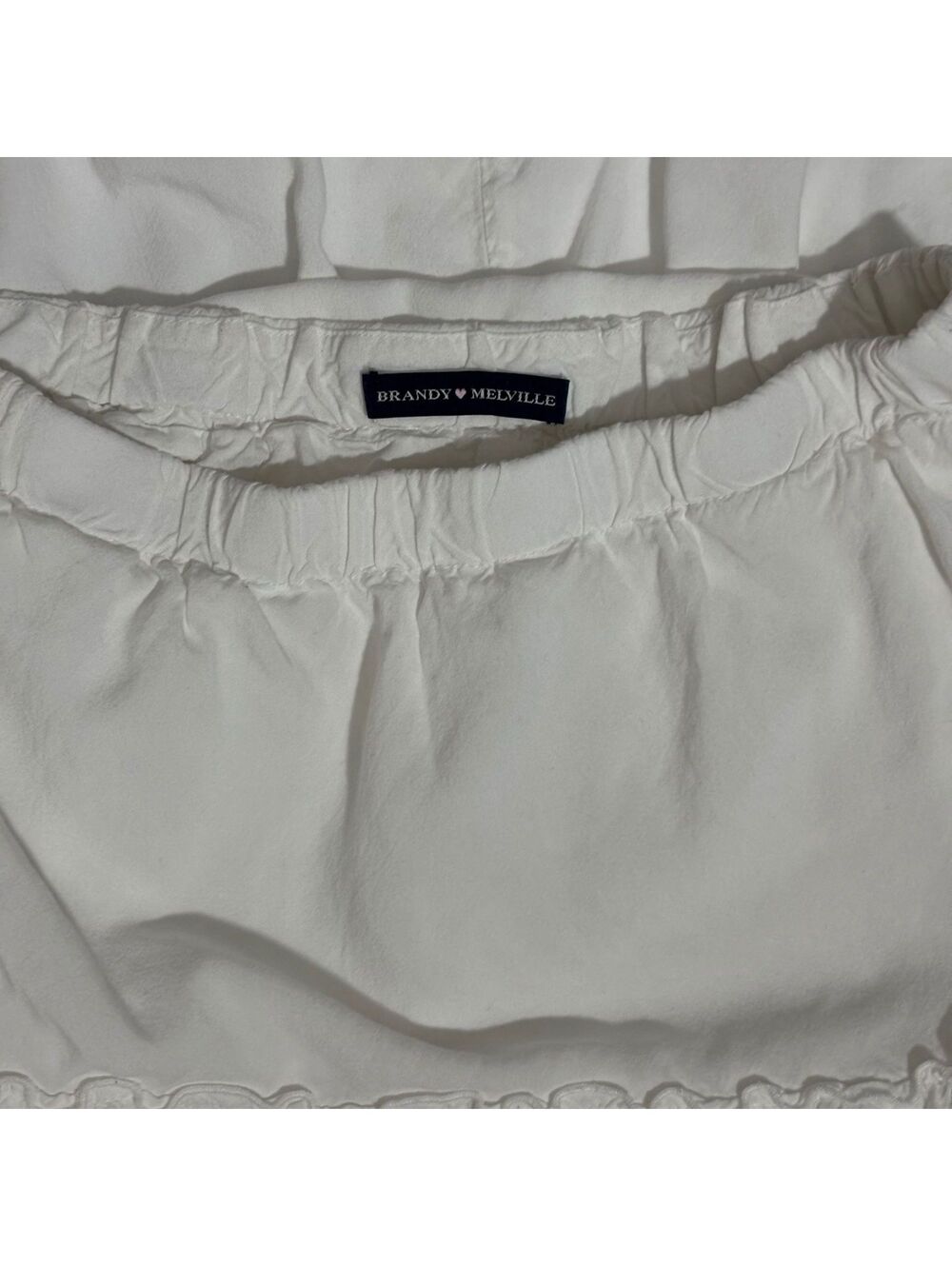 Brandy Melville White Tiered Maxi Skirt S Viscose Lined Boho Cottagecore Ruffle - Picture 2 of 7